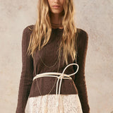 SPELL - Lou Lou Knit Top - Cacao