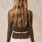 SPELL - Lou Lou Knit Top - Cacao