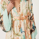 SPELL - Painter's Garden Gown - Seafoam