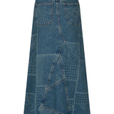 SPELL - Road Trip Denim Maxi Skirt - Bandana