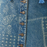 SPELL - Road Trip Denim Maxi Skirt - Bandana