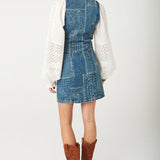 SPELL - Road Trip Denim Vest Dress - Bandana