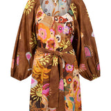 SPELL - Birth of Venus Tunic Dress - Caramel