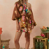 SPELL - Birth of Venus Tunic Dress - Caramel