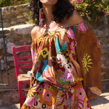 SPELL - Birth of Venus Tunic Dress - Caramel