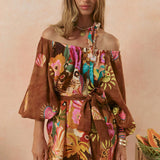 SPELL - Birth of Venus Tunic Dress - Caramel
