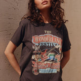 SPELL - Wonderland Biker Tee - Charcoal