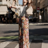 AUGUSTE - Stefan Maxi Skirt - Chocolate Brown Austin Floral