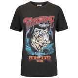 SPELL - Stormy River Biker Tee - Charcoal