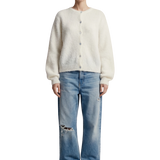 AMERICAN DREAMS - Susan Alpaca Cardigan - White