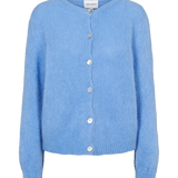 AMERICAN DREAMS - Susan Alpaca Cardigan - Sky Blue