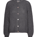 AMERICAN DREAMS - Susan Alpaca Cardigan - Anthracite Grey