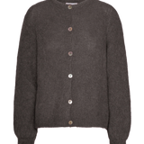 AMERICAN DREAMS - Susan Alpaca Cardigan - Graphite
