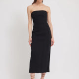 Tojha - Prim Bonded - Crepe Dress - Black