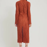 Tojha - Chante Midi Dress - Rust