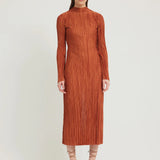 Tojha - Chante Midi Dress - Rust