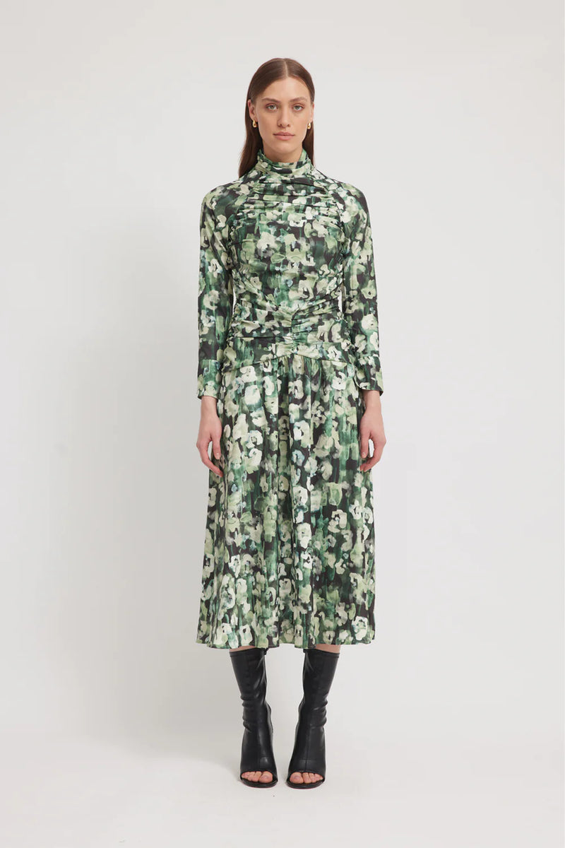 Tojha - Emerald Dress - Meadow Floral