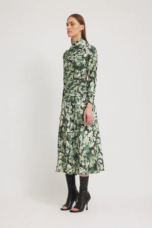 Tojha - Emerald Dress - Meadow Floral