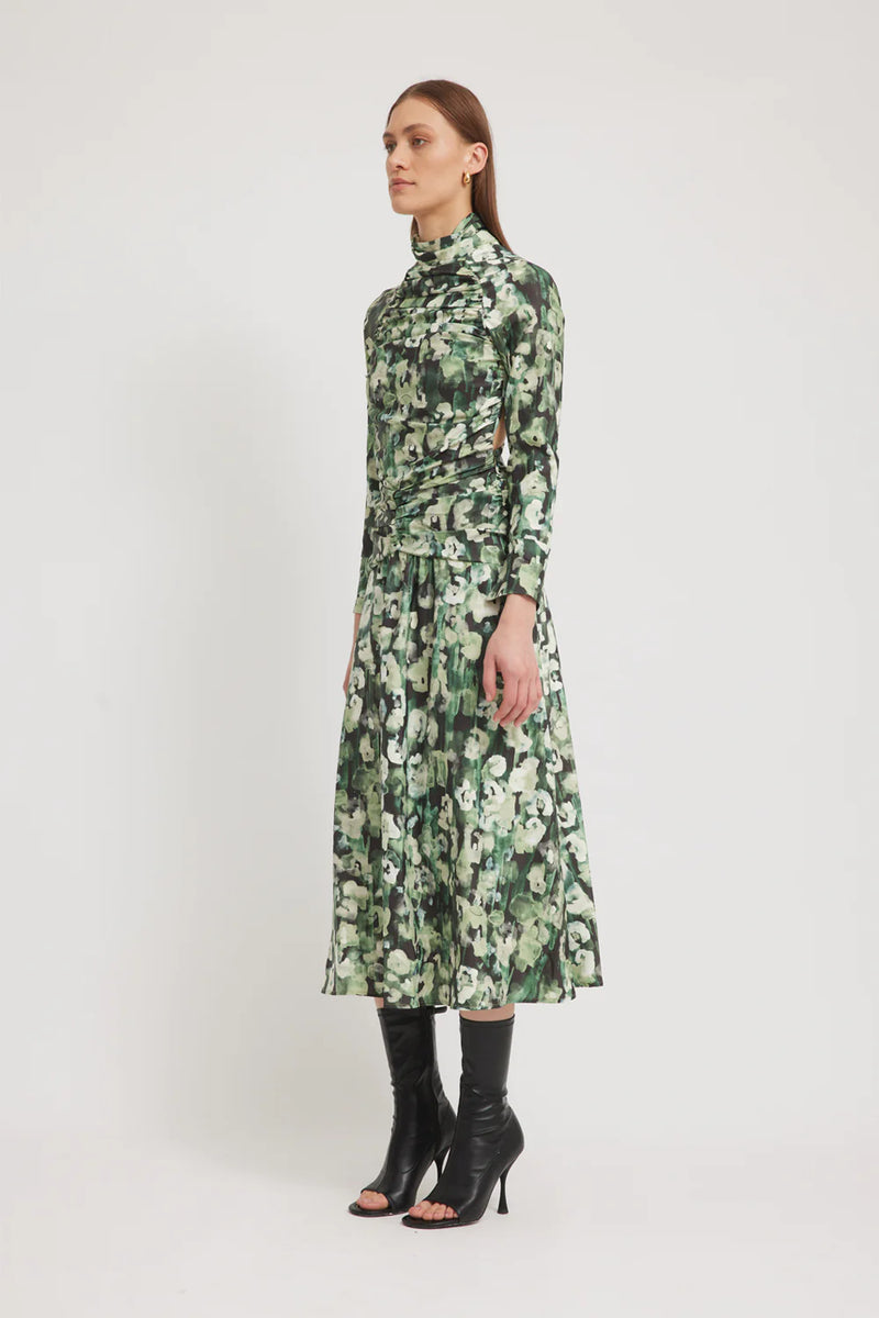Tojha - Emerald Dress - Meadow Floral