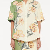 KIVARI - Lotte Shirt - Green / Cream