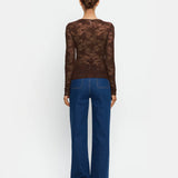 KIVARI - Victoria Lace Top - Chocolate