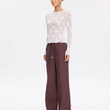KIVARI - Victoria Lace Top - Cream