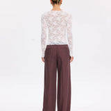 KIVARI - Victoria Lace Top - Cream