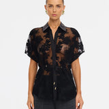 KIVARI - Jaxon Lace Shirt - Black