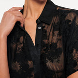 KIVARI - Jaxon Lace Shirt - Black