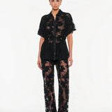 KIVARI - Jaxon Lace Shirt - Black