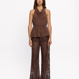 KIVARI - Arabella Pant - Chocolate