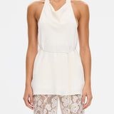 KIVARI - Arabella Halter Top - Cream