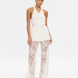 KIVARI - Arabella Halter Top - Cream