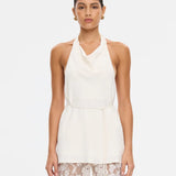 KIVARI - Arabella Halter Top - Cream