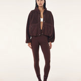 P.E NATION - Technique Quilt Jacket - Mahogany