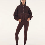 P.E NATION - Technique Quilt Jacket - Mahogany