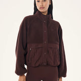 P.E NATION - Technique Quilt Jacket - Mahogany