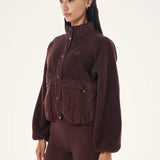 P.E NATION - Technique Quilt Jacket - Mahogany
