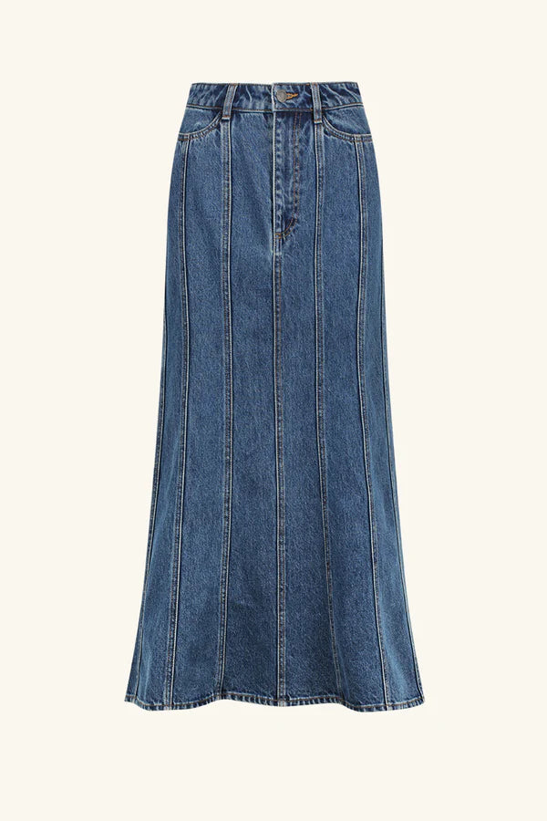 SHONA JOY - Godet Flared Midi Skirt