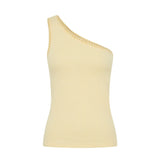 KIVARI - Tallulah One Shoulder Tank - Butter