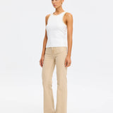 KIVARI - Tallulah Spliced Tank - Ivory / Tan