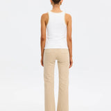 KIVARI - Tallulah Spliced Tank - Ivory / Tan