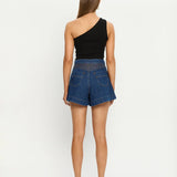 KIVARI - Celene Denim Short - Indigo Blue