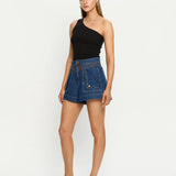 KIVARI - Celene Denim Short - Indigo Blue