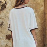 SPELL - Texas Sweetheart Oversized Tee - Vintage Cream