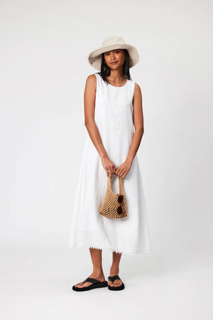 Marlow - Florence Linen Dress - White