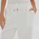 TOAST SOCIETY - Straight Track Pants - White