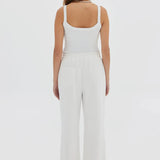 TOAST SOCIETY - Straight Track Pants - White