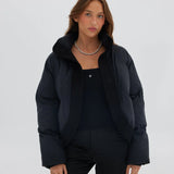 TOAST SOCIETY - Curved Front Puffer - Black