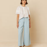 INDI & COLD - Denim Effect Pants - Tejano